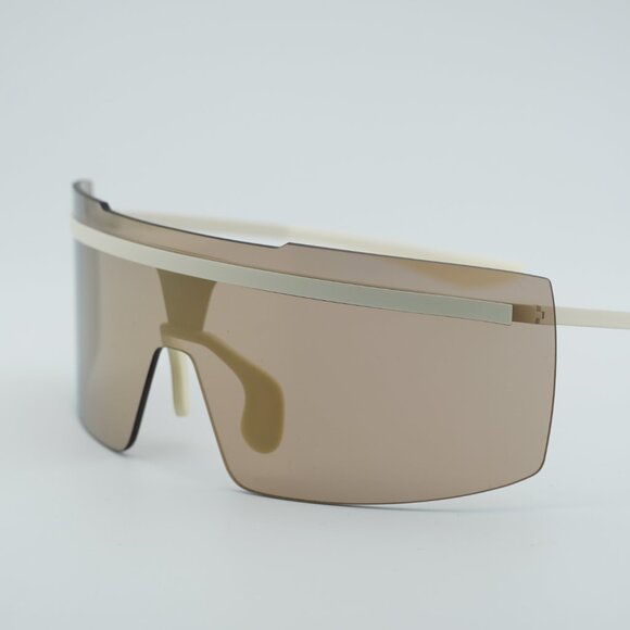 Nike NIKE ECHO SHIELD M F 113 Sunglasses Milk Shield Frame, Gold Lenses main image 5